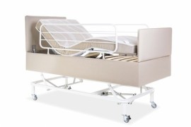 Cama Hospitalar Eltrica Comfort com Grade e Rodzio